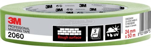 3M Festő védőszalag Világoszöld 50m x 24mm 1db PT206024