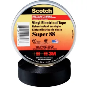   3M Szigetelőszalag Scotch Fekete 20m x 19mm 1db SUPER88-19X20-B