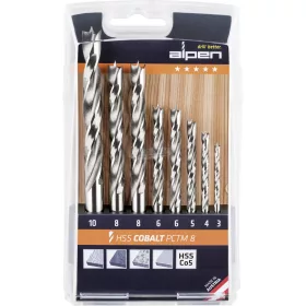 Alpen Fa csigafúró 8 részes 3-10mm 0063300008100