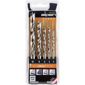 Alpen Fa csigafúró készlet 5 részes 4-10mm 0063300005100
