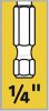 Alpen Betonfúró 4mm/100mm 1/4" Hatlap szár 1db 18900400100