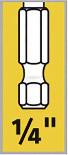 Alpen Betonfúrók hatlap szár több méretben 1/4" 001890