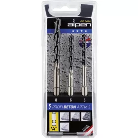   Alpen Betonfúró készlet 3 részes 5-8mm 1/4" 1db APTMS 3 0000101803100