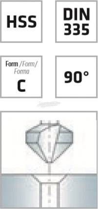 Alpen HSS Kúpsüllyesztő 8.30mm hengeres DIN 335 C, 90° 1db 232001000000