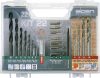 Alpen Univerzális fúrókészlet fém+kőzet 2-10mm bitekkel 22 részes 800222100