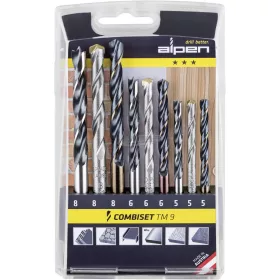   Alpen Univerzális fúrókészlet 5-8mm 9 részes TM 9 0000802102100