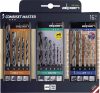 Alpen Univerzális fúrókészlet fa+fém+kő 2-10mm Combiset Master 0000811003100