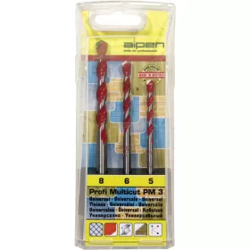   Alpen Többcélú/Univerzális csigafúró készlet MultiCut Keményfém 3 részes 5-8mm hengeres 100703100