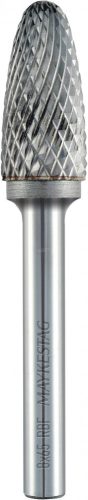 Alpen Turbómaró Keményfém RBF Kerek ív Hossz 50mm Átmérő 6mm Szár átmérő 6mm 788606106100