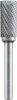 Alpen Turbómaró Keményfém ZYA-S henger Hossz 65mm Átmérő 10mm Szár átmérő 6mm 778606110100