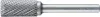 Alpen Turbómaró Keményfém ZYA-S henger Hossz 50mm Átmérő 6mm Szár átmérő 6mm 778606106100