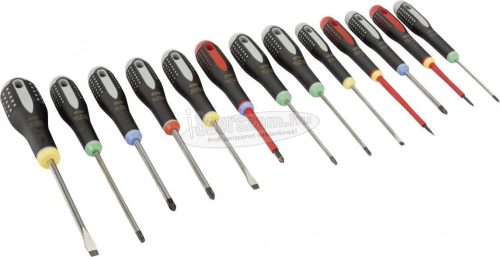 BAHCO ERGO csavarhúzó készlet, 13 részes Lapos/Phillips/Pozidriv/TORX BE-9875