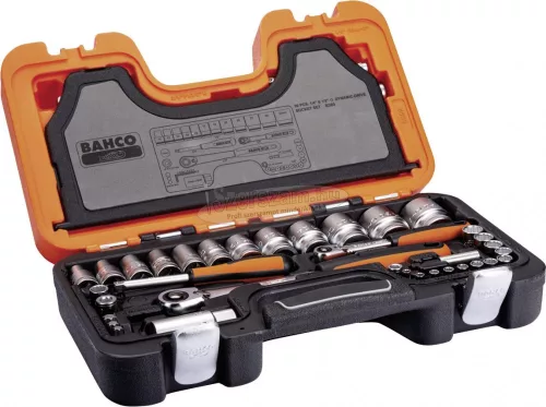 BAHCO Dugókulcs készlet 1/2"& 1/4", 56 részes Bi-hex S560