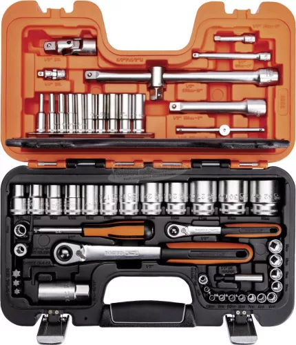 BAHCO Dugókulcs készlet 1/2"& 1/4", 56 részes Bi-hex S560