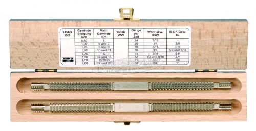 BAHCO Kettős menetjavító készlet M5-M27, BSF 3/16"-3/4" és BSW 3/8"-1" 1450D/2