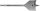 BAHCO Lapos fafúrószár, átmérő: 10mm, hossz: 152mm 9629-10