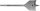 BAHCO Lapos fafúrószár, átmérő: 40mm, hossz: 160mm 9629-40