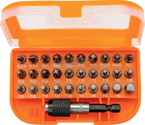 BAHCO Bitfej készlet, 31 részes SL+PH+PZ+T+HEX 59/S31B