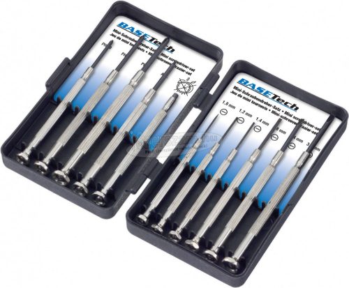 Basetech Finommechanika csavarhúzó készlet SL+PH 11 részes 2125935