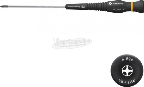 BERNSTEIN ESD Phillips csavarhúzó PH1x80mm 4-624