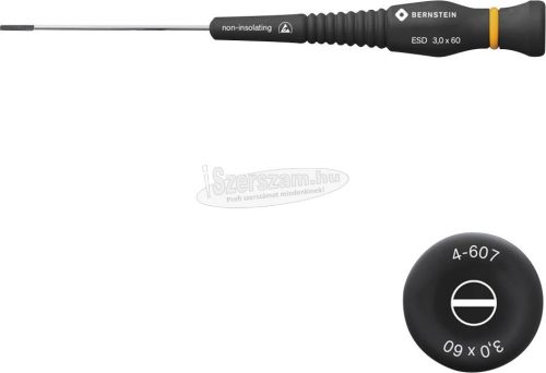 BERNSTEIN Egyenes csavarhúzó ESD 3x60mm 4-607