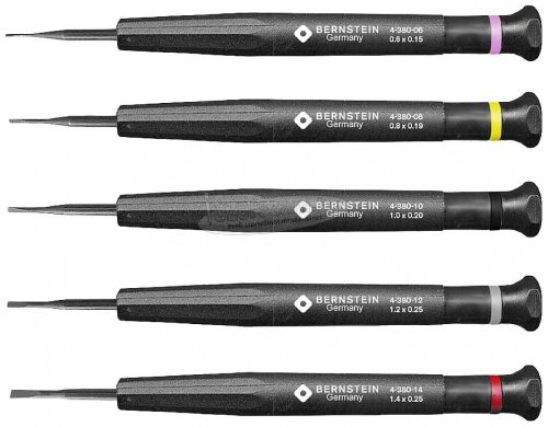 BERNSTEIN Csavarhúzó készlet SL0.6-1.4mm 5 részes 4-380-F
