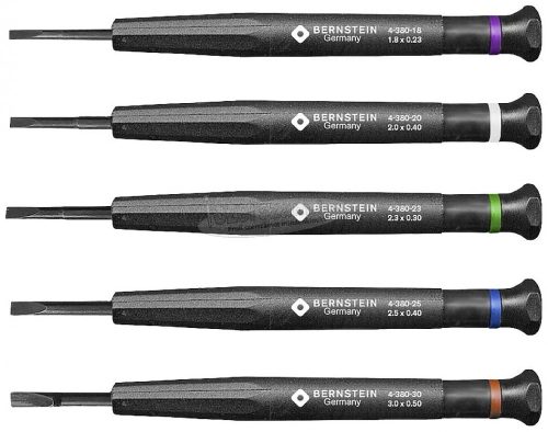 BERNSTEIN Csavarhúzó készlet SL1.8-3mm 5 részes 4-380-G