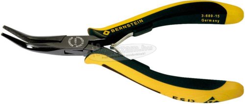 Bernstein Tools 3-689-15 ESD Lapos kerek csőrű fogó 145mm 3-689-15