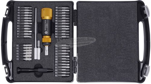 BERNSTEIN Bit készlet 46 részes 1/4" nyomatékcsavarhúzóval 0,05-0,6Nm 4-930