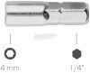 BERNSTEIN Bit adapter 1/4" 4mm 25mm 4-566