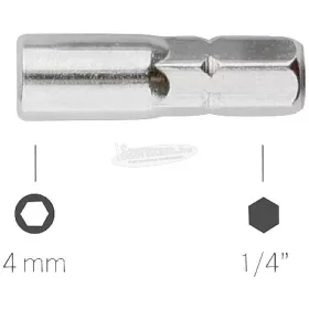 BERNSTEIN Bit adapter 1/4" 4mm 25mm 4-566