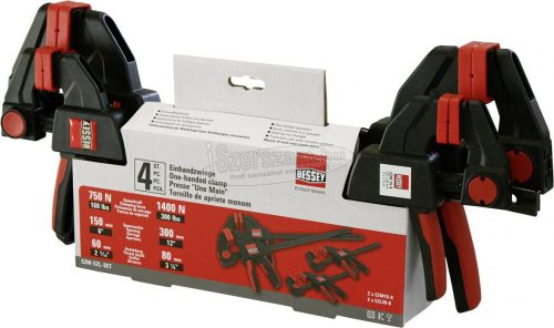 BESSEY Egykezes bilincs készlet Bessey EZM-EZL-Set Szorítási szélesség (max.):300mm Visszavonás:80mm EZM-EZL-Set