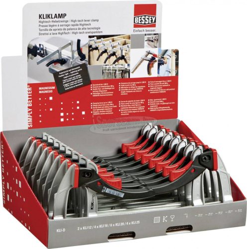 BESSEY KLI-D Hightech emelőkaros szorító KliKlamp készlet KLI-D