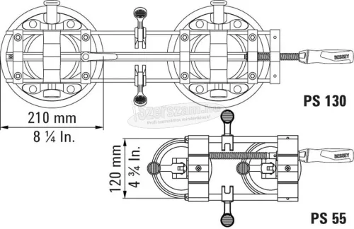 BESSEY PS 130 illesztő szerszám, nagy és erős 5-130mm PS130