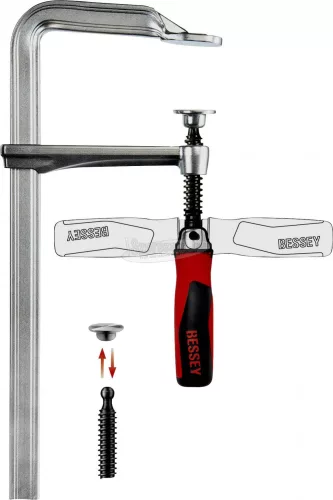 BESSEY GZ menetorsós teljesacél szorító GZ-KG 500/120mm GZ50-12KG