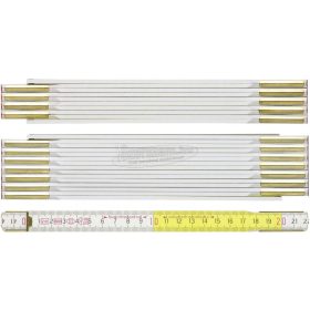 BMI Collstok 3m bükkfa 3,3mm fehér/sárga 984 9143 00 WG