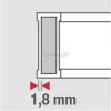 BMI Könnyűfém vízmérték 100cm 0,5mm/m 694 100 E