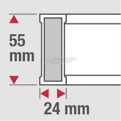 BMI Könnyűfém vízmérték 80cm 0,5mm/m 696 080 P