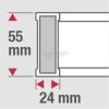 BMI Könnyűfém vízmérték 80cm 0,5mm/m 694 080 E