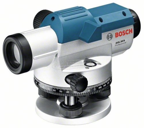 Bosch Professional GOL 26 D Optikai szintező készülék Hatótáv (max.):100 m Optikai nagyítás (max.):26 x 601068000