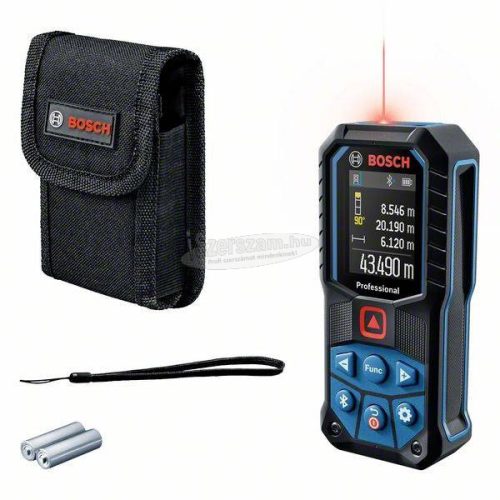 Bosch Professional GLM 50-27 C Lézeres távolságmérő Bluetooth-os, Állványadapter, 6,3mm (1/4"), Dokumentiációs alkalmazás Mérési tartomány (max.) 50 m 0601072T00