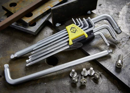 C.K Gömbvégű imbuszkulcs készlet 1,5-10mm 9 részes T4440M