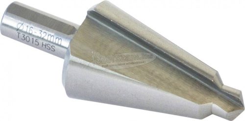 C.K HSS lépcsős fúró 16-32mm/80mm 3 oldalú szár T3015