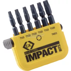 C.K Bit készlet 6 részes TORX TX15-TX30 Impact T4513