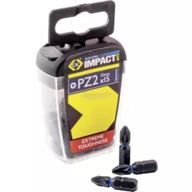 C.K Bit készlet Pozidriv PZ2x25mm 15db Impact T4560 PZ2D15
