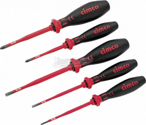 Cimco szigetelt Csavarhúzó készlet SL+PZ 5 részes VDE 1000V 11 7850