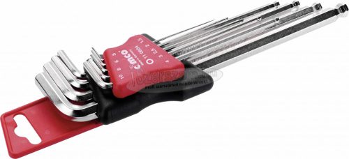Cimco imbuszkulcs készlet gömbvégű 1,5-10mm 9részes 11 0604