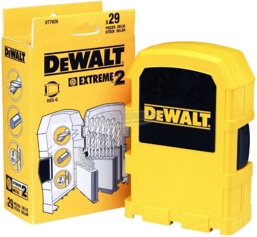 DEWALT Fém csigafúró készlet 29db Dewalt DT926-XJ