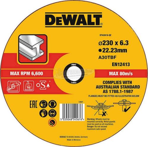 Dewalt DT43919-QZ DT43919 Nagyolótárcsa, hajlított 1db 1db DT43919-QZ