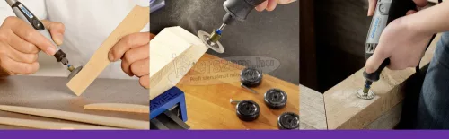 DREMEL EZ SpeedClic SC 411 Csiszolókorongok, 30mm, szemcsézés: 60, szár átmérő: 3,2mm, 6db, 2615S411JA